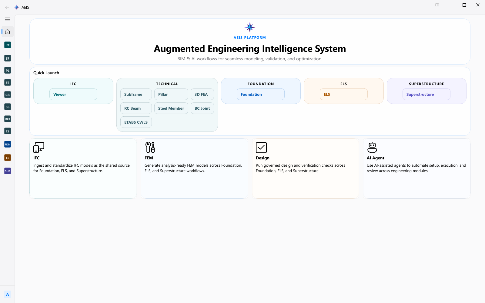 AEIS product directory listing browser design products and connected Windows worker delivery